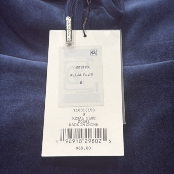 JUICY COUTURE | ✨NEW✨ Scottie Cotton Velour Mini Skirt in Regal Blue - Picture 9 of 9